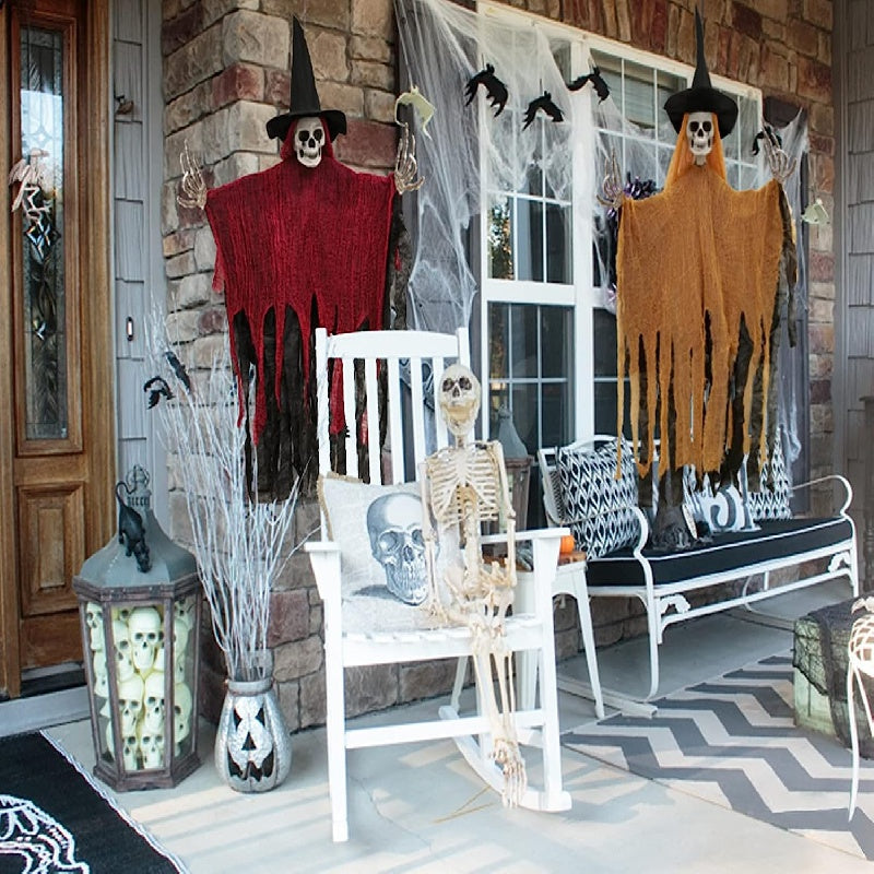 Halloween hangende skelet spook decoratieset