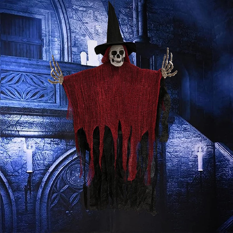 Halloween hangende skelet spook decoratieset