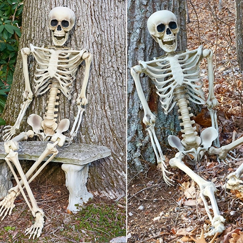 Halloween levensgrote, poseerbare skeletdecoratie