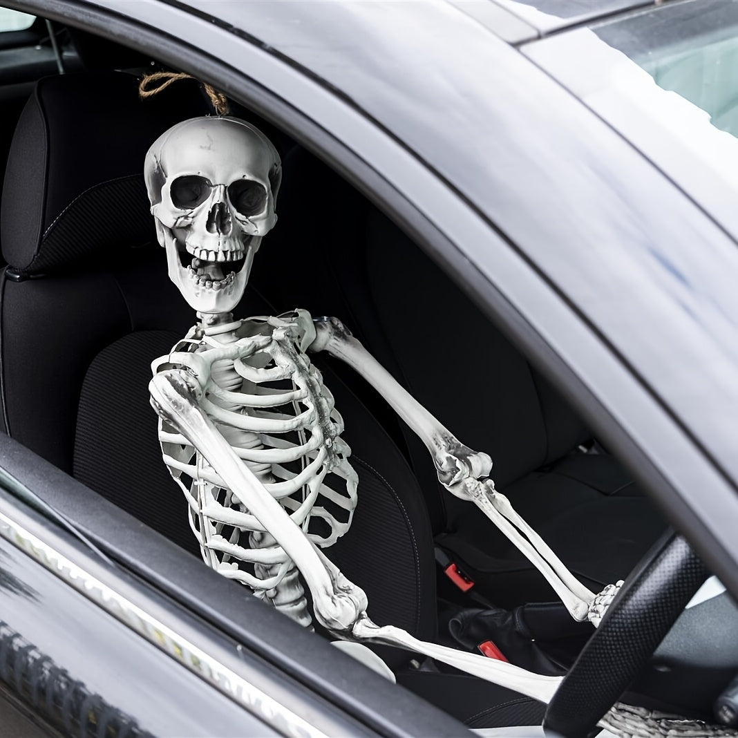 Halloween levensgrote, poseerbare skeletdecoratie
