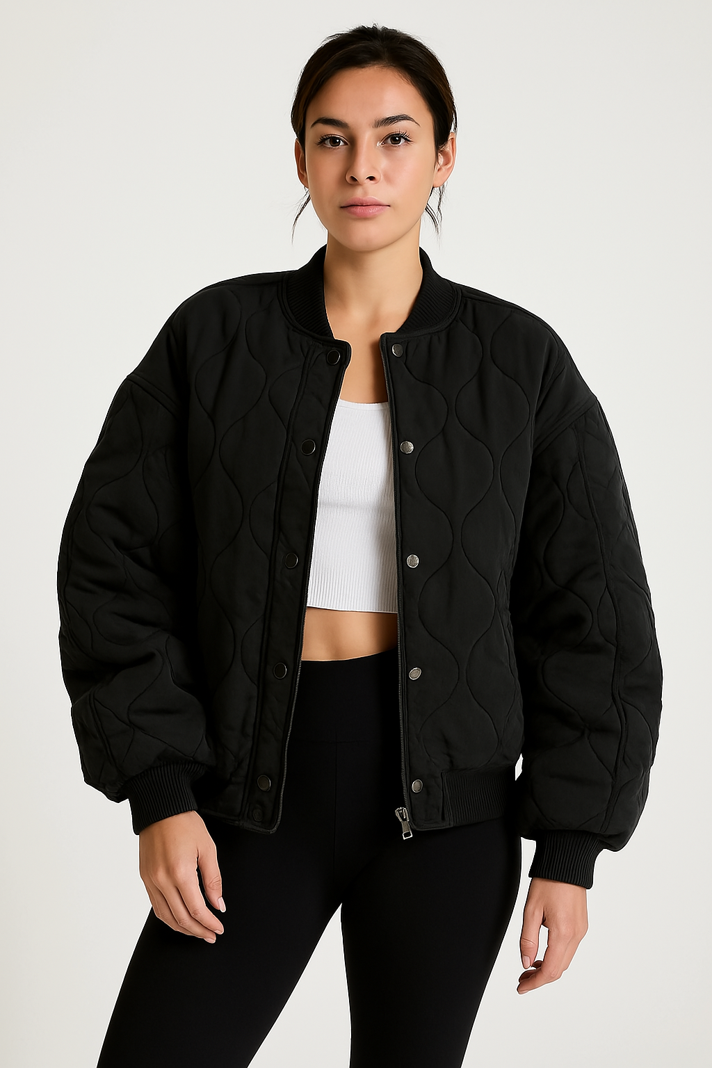 Harper dames gewatteerde oversized bomberjack