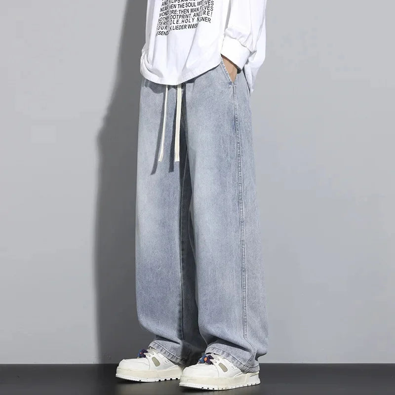 Herenjeans – Baggy fit – Verstelbaar trekkoord – Comfortabel ontwerp