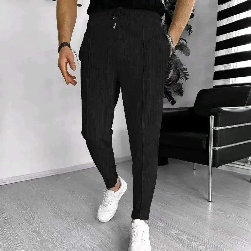 Joggingbroek voor heren – Moderne pasvorm – Flexibele taille – Semi-formele stijl