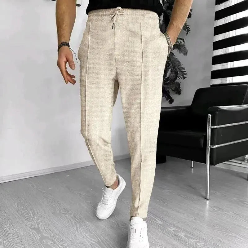 Joggingbroek voor heren – Moderne pasvorm – Flexibele taille – Semi-formele stijl