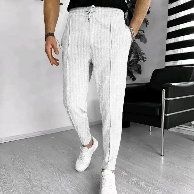 Joggingbroek voor heren – Moderne pasvorm – Flexibele taille – Semi-formele stijl