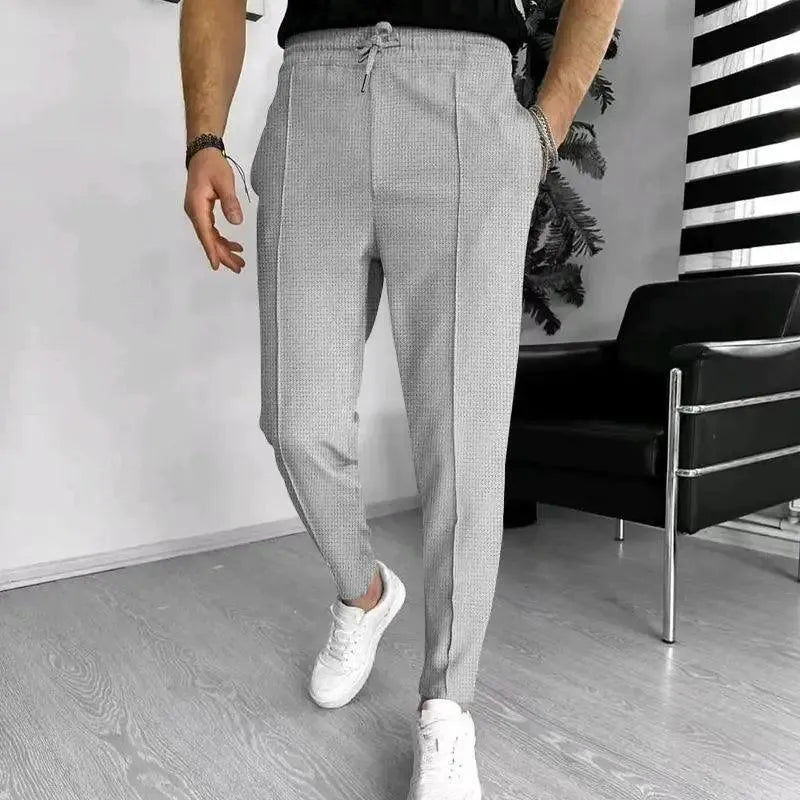 Joggingbroek voor heren – Moderne pasvorm – Flexibele taille – Semi-formele stijl