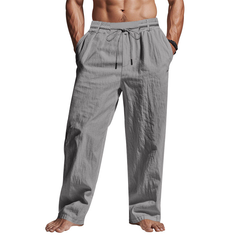 Relaxte linnen broek voor heren – Veelzijdige look – Zachte textuur – Comfortabel bij warm weer