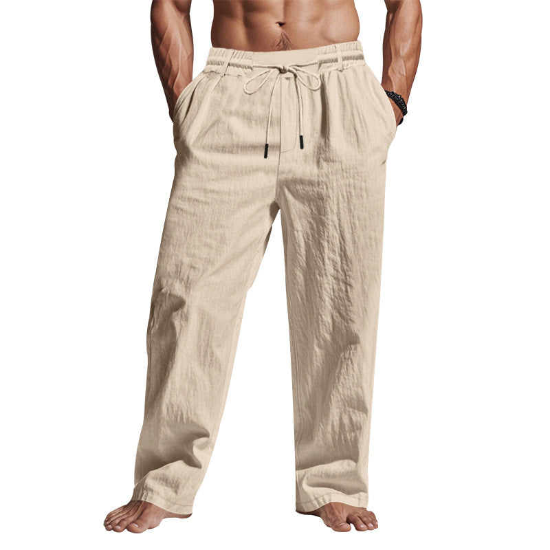 Relaxte linnen broek voor heren – Veelzijdige look – Zachte textuur – Comfortabel bij warm weer