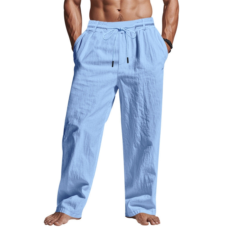 Relaxte linnen broek voor heren – Veelzijdige look – Zachte textuur – Comfortabel bij warm weer