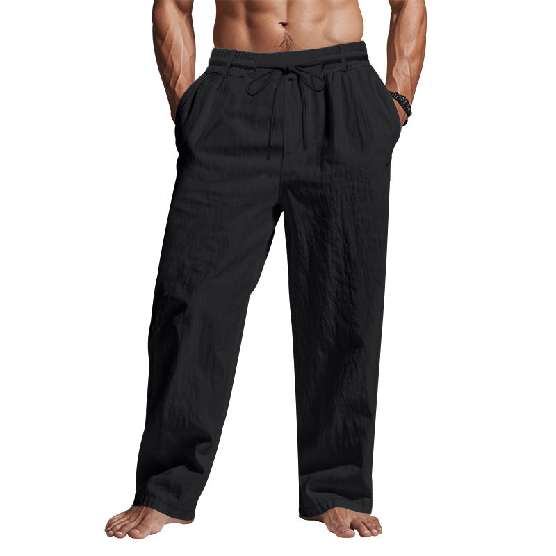 Relaxte linnen broek voor heren – Veelzijdige look – Zachte textuur – Comfortabel bij warm weer