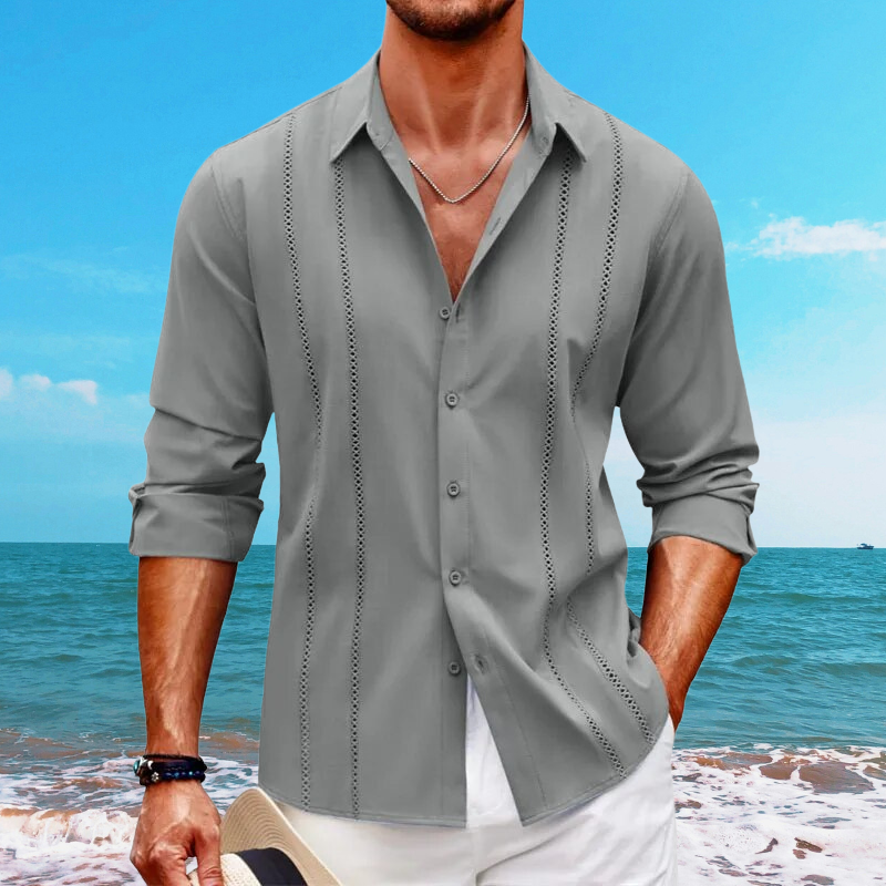Heren casual overhemd – Ademende mix – Losse pasvorm – Tijdloze look