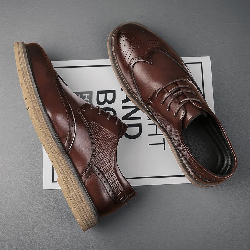 Klassieke herenschoenen – Hoogwaardig leer – Comfortabel ontwerp – Klassieke pasvorm