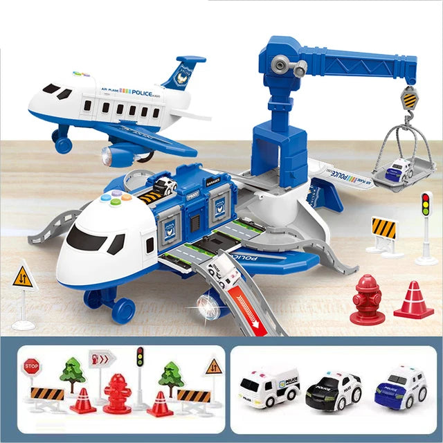 Interactief Speelgoed Vliegtuig met Accessoires voor Kinderen - Geel/Blauw/Rood, Leeftijd 1+