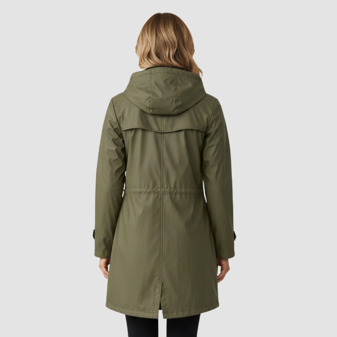 Dames lange regenjas – Waterdicht – Transparant ontwerp – Met Capuchon