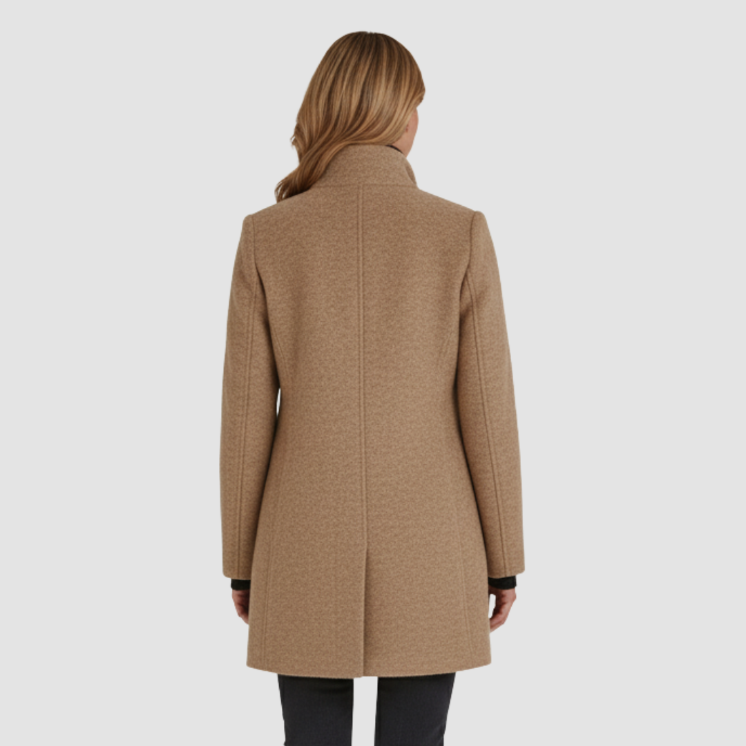 Dames Trenchcoat Wolmix Jas | Stijlvolle Winterjas