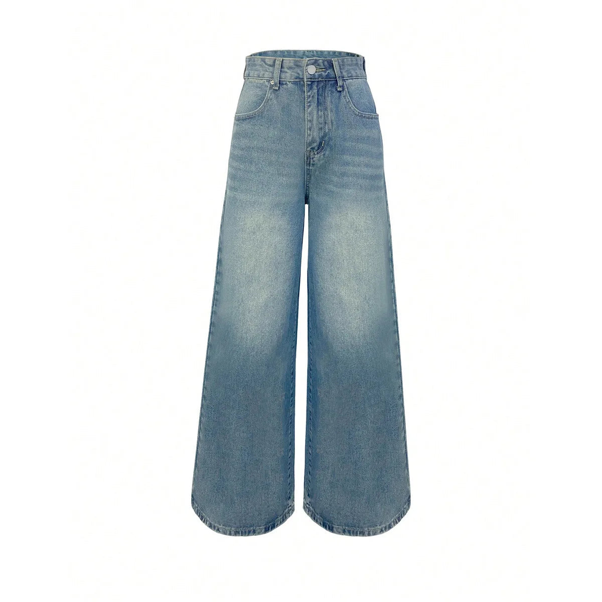 Damesjeans – Losse pasvorm – Wijde pijpen – Klassiek ontwerp