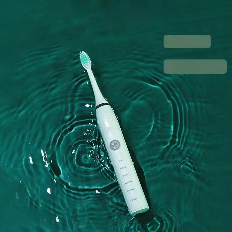 Sonic-tandenborstel voor vrouwen – niet oplaadbaar – waterdicht – inclusief 4 opzetborstels