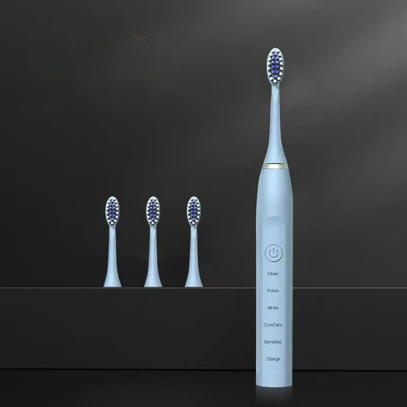 Sonic-tandenborstel voor vrouwen – niet oplaadbaar – waterdicht – inclusief 4 opzetborstels