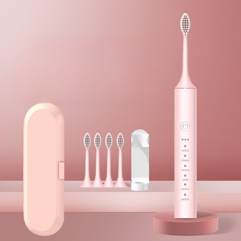 Sonic-tandenborstel voor vrouwen – Oplaadbaar – Hoge frequentie – Lange batterijduur