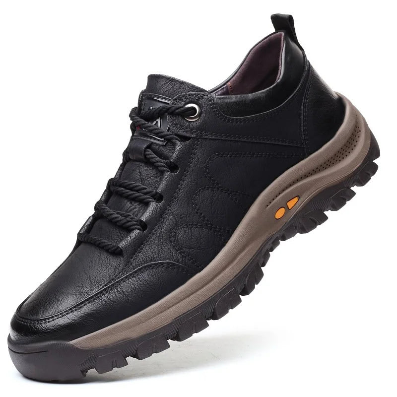 Heren schoenen – Orthopedische ondersteuning – Echt leer – Waterdicht ontwerp