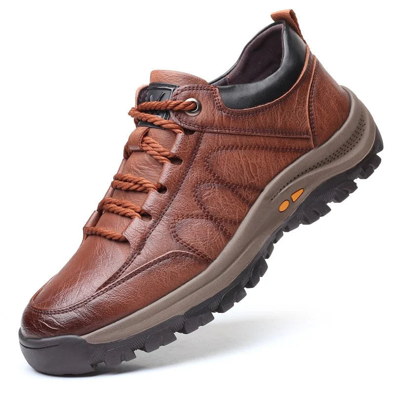 Heren schoenen – Orthopedische ondersteuning – Echt leer – Waterdicht ontwerp
