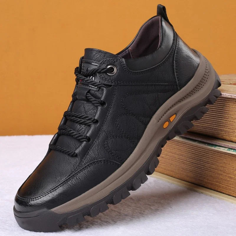 Heren schoenen – Orthopedische ondersteuning – Echt leer – Waterdicht ontwerp