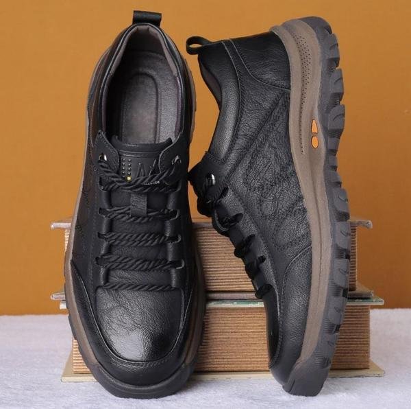 Heren schoenen – Orthopedische ondersteuning – Echt leer – Waterdicht ontwerp