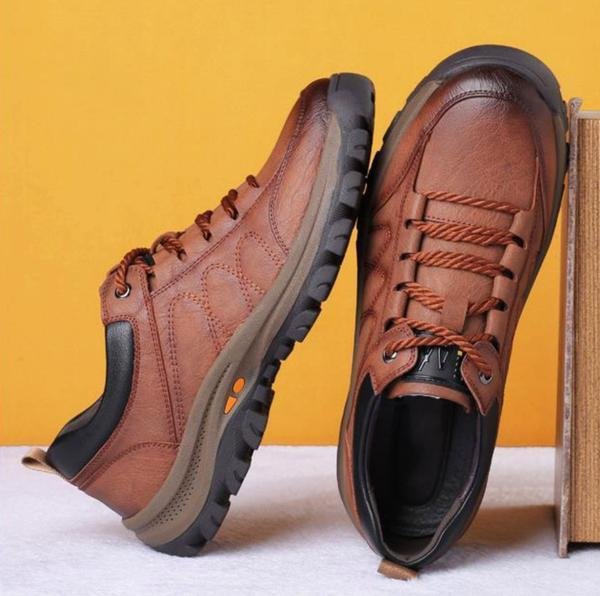 Heren schoenen – Orthopedische ondersteuning – Echt leer – Waterdicht ontwerp