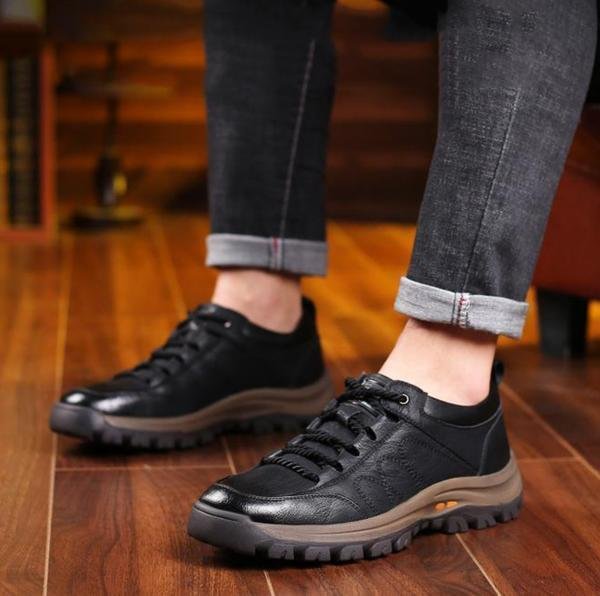 Heren schoenen – Orthopedische ondersteuning – Echt leer – Waterdicht ontwerp