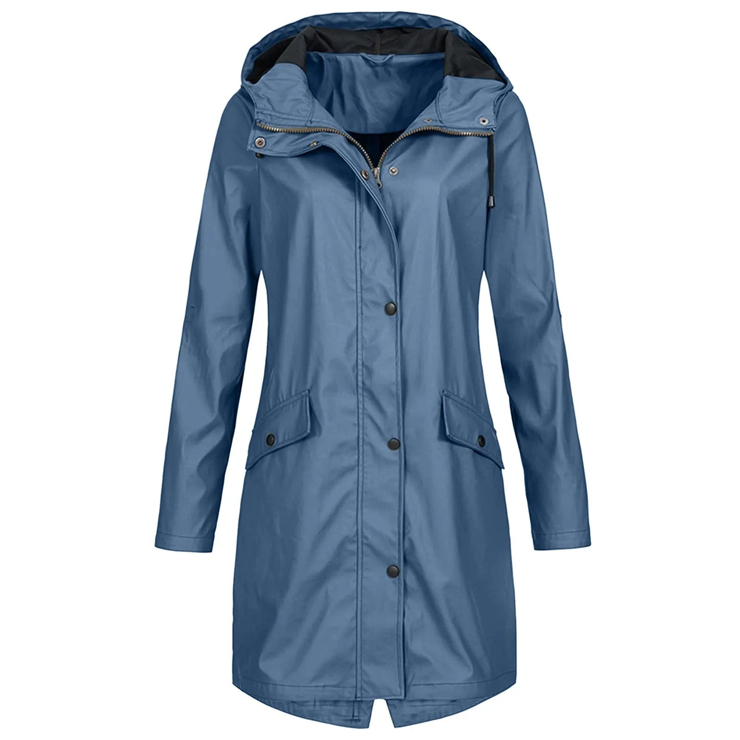 Damesregenjas – Stijlvol oversized – Waterdichte stof – Praktische zakken