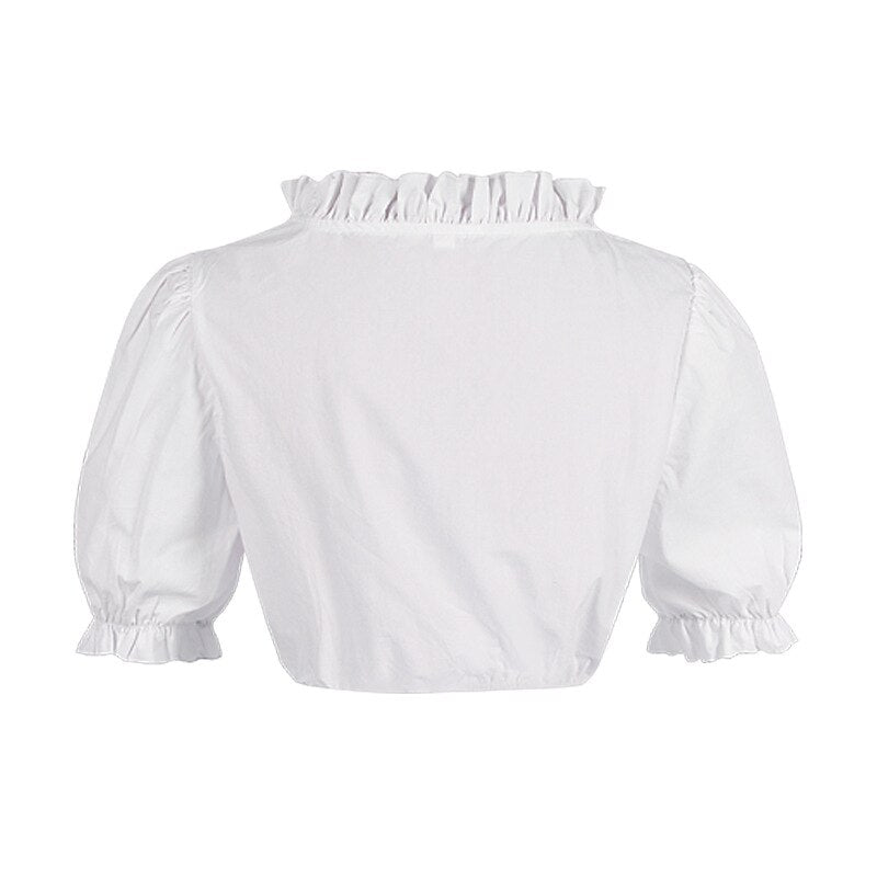 Roze dirndljurk – Oktoberfest | Met geborduurd schort en blouse voor een vrouwelijke, traditionele look