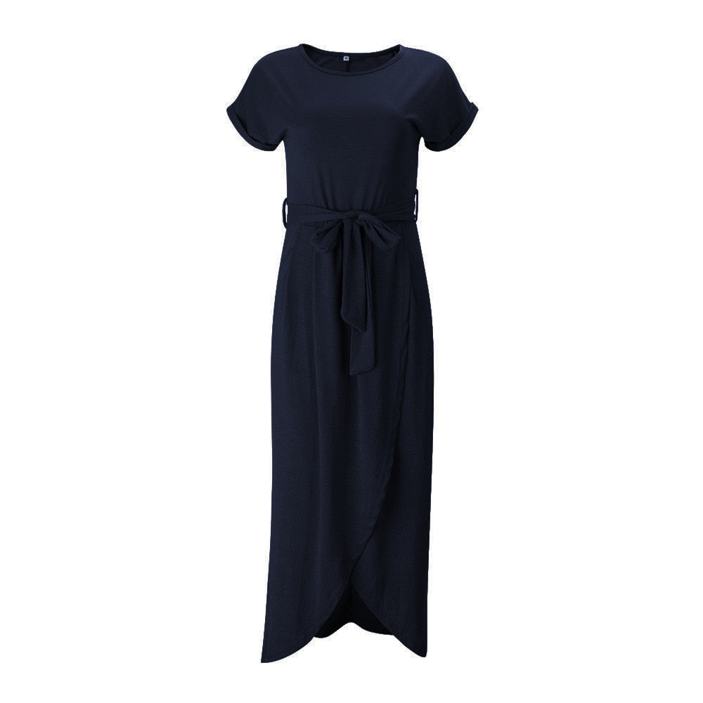 Maxi-jurk voor dames – Zomerse stijl – Lichtgewicht stof – Elegante split