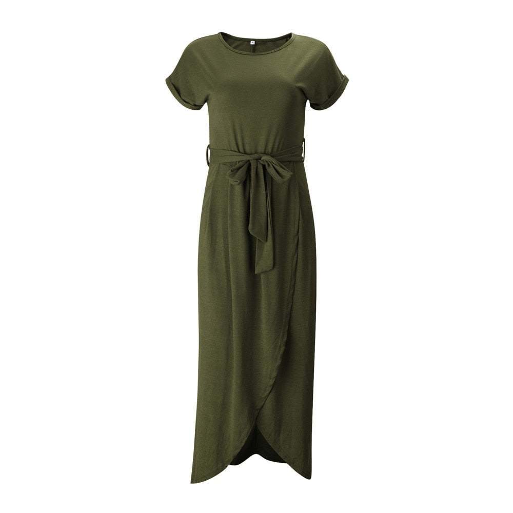 Maxi-jurk voor dames – Zomerse stijl – Lichtgewicht stof – Elegante split