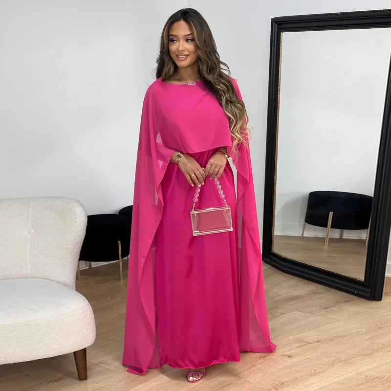 Maxi-jurk voor dames – Luxe satijn – Lichtgewicht – Formele look