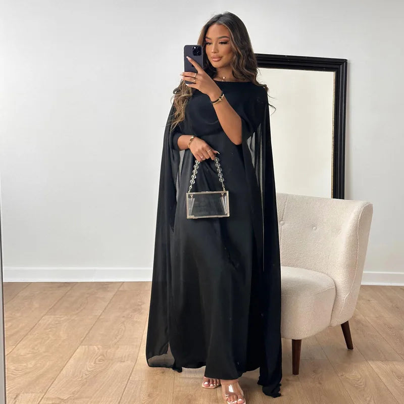 Maxi-jurk voor dames – Luxe satijn – Lichtgewicht – Formele look