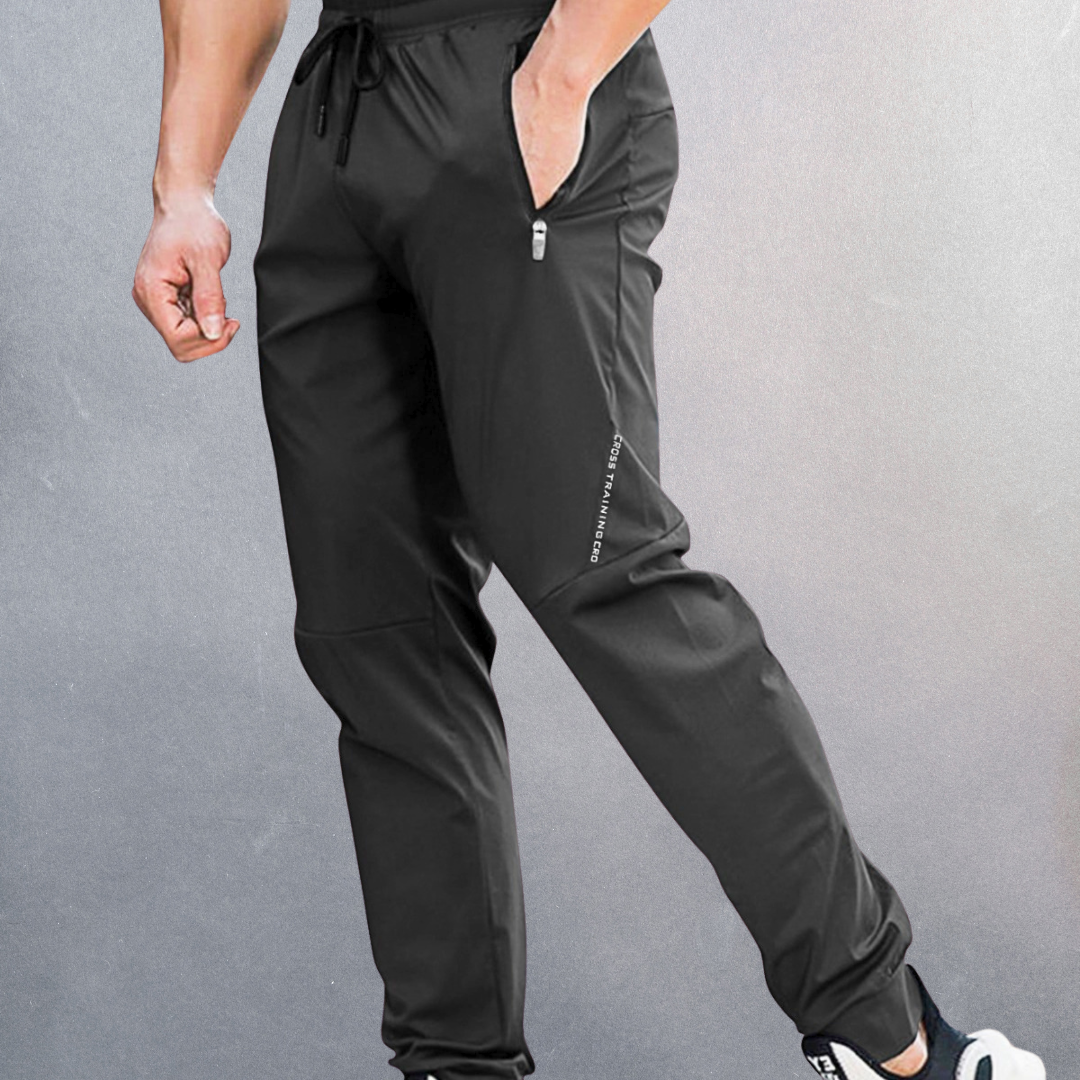 Heren sportbroek – Ademende stof – 4-way stretch – Slim fit