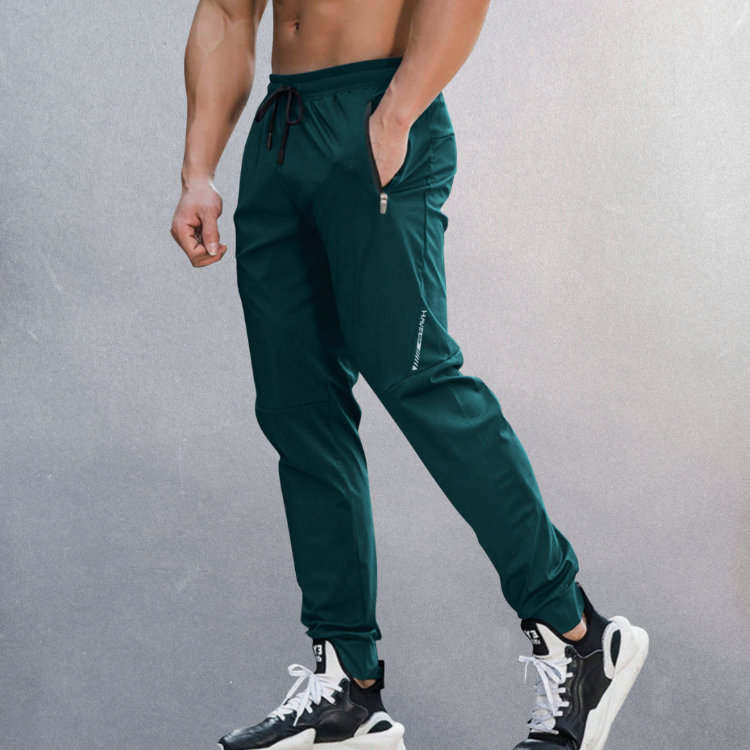 Heren sportbroek – Ademende stof – 4-way stretch – Slim fit