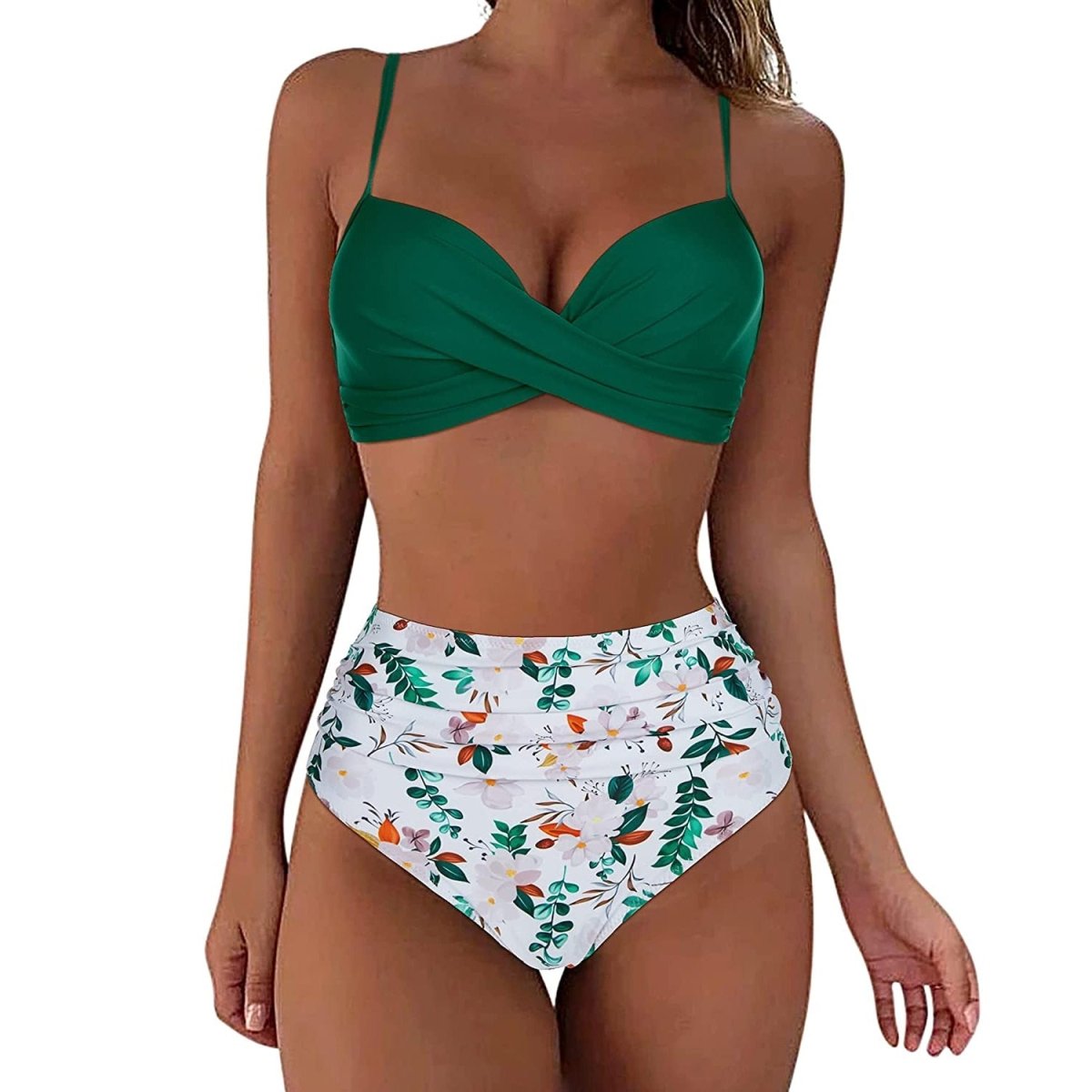 Bikiniset voor dames – Hoge taille – Rekbare stof – Stijlvolle look