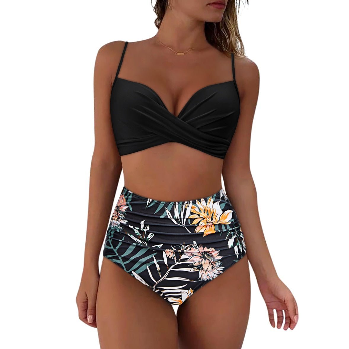 Bikiniset voor dames – Hoge taille – Rekbare stof – Stijlvolle look