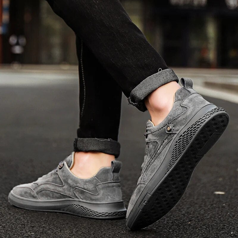 Suède sneakers voor heren – Hoogwaardig materiaal – Lichtgewicht – Veelzijdige stijl
