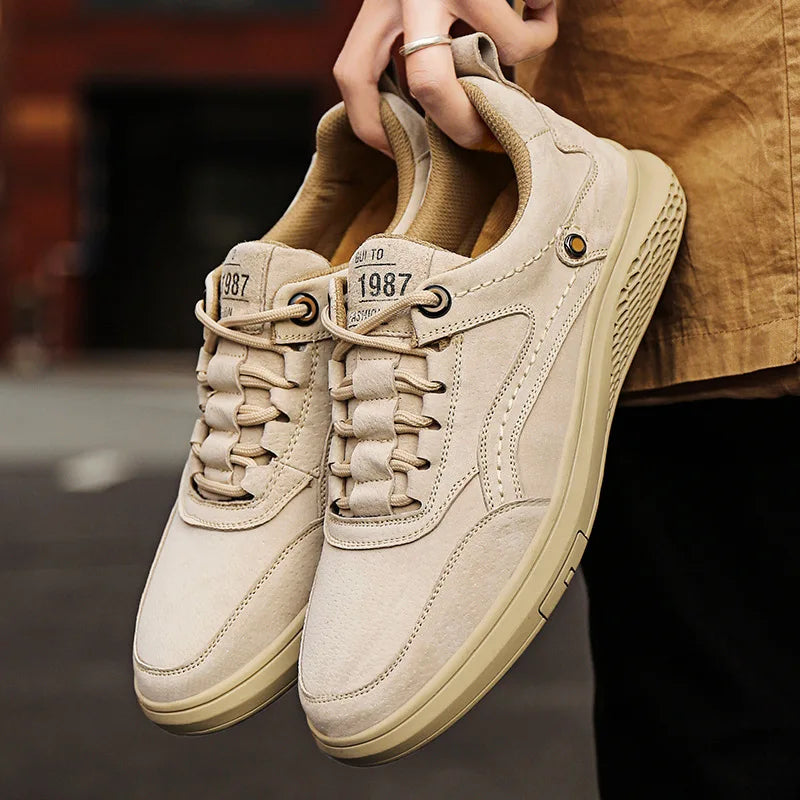 Suède sneakers voor heren – Hoogwaardig materiaal – Lichtgewicht – Veelzijdige stijl