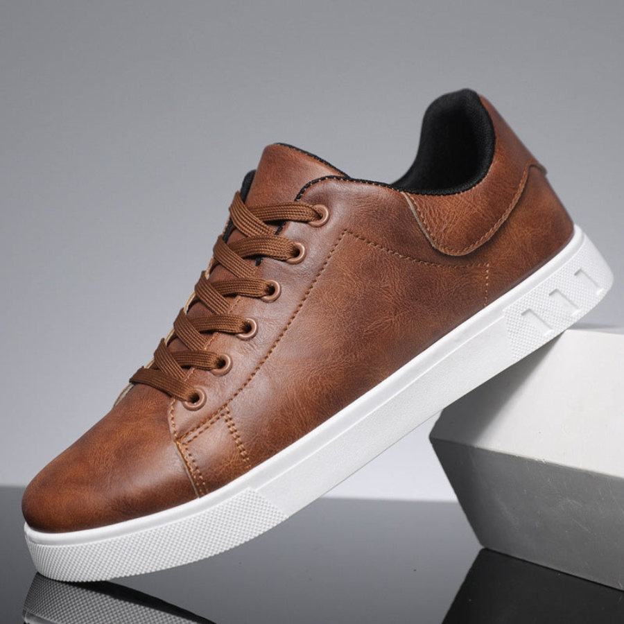 Heren leren sneakers – Premium leer – Lichtgewicht pasvorm – Veelzijdige stijl