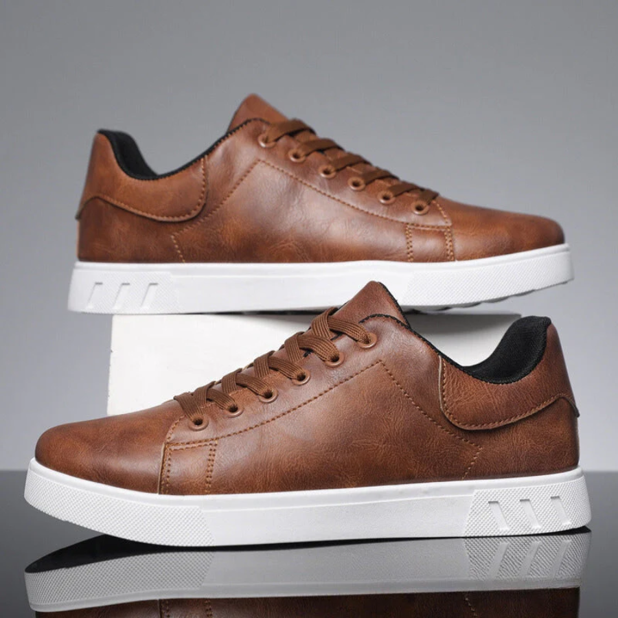 Heren leren sneakers – Premium leer – Lichtgewicht pasvorm – Veelzijdige stijl