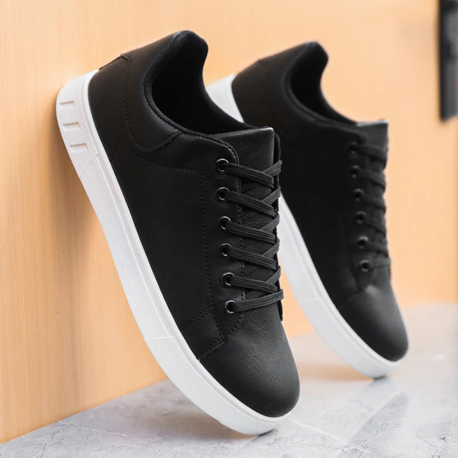 Heren leren sneakers – Premium leer – Lichtgewicht pasvorm – Veelzijdige stijl