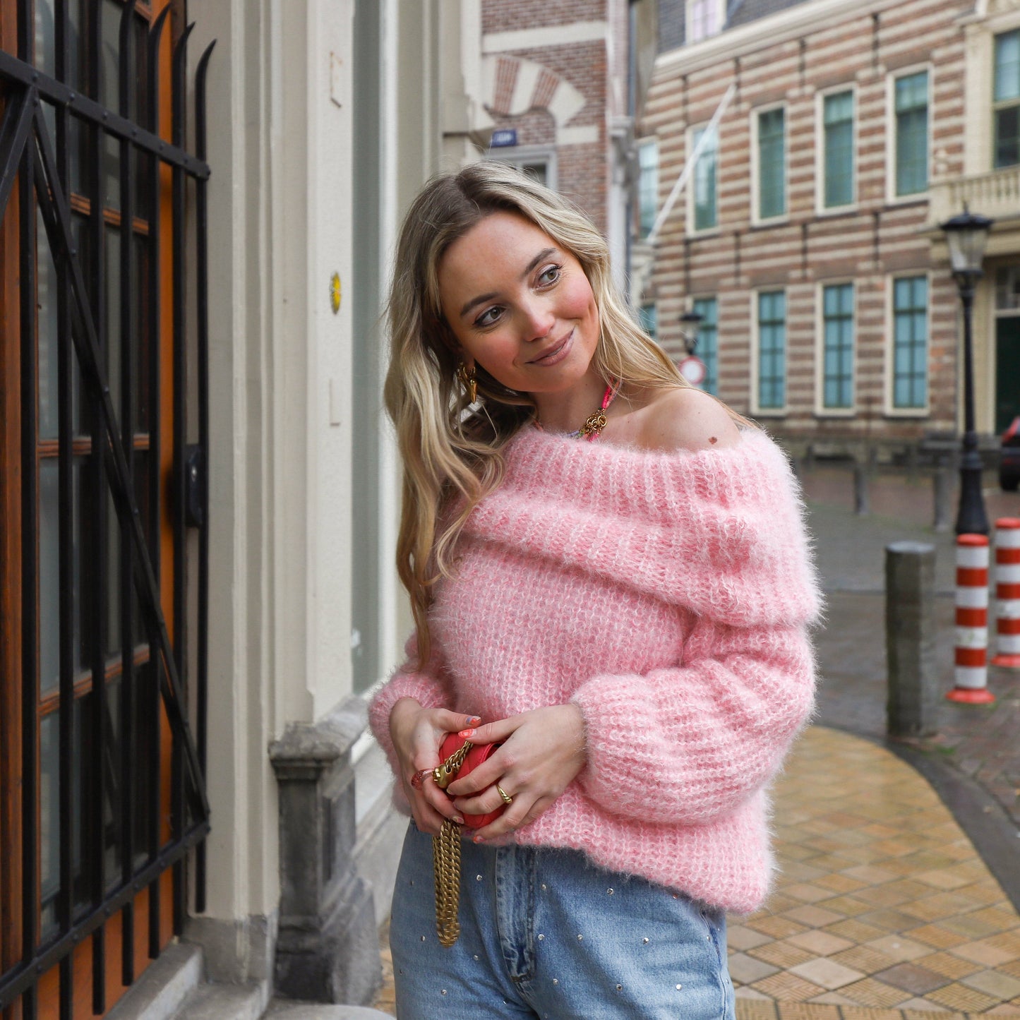 Trendy Off-Shoulder Trui Dames