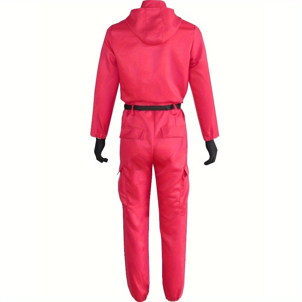 Unisex Halloween-kostuum met lange mouwen | Capuchon met ritssluiting aan de voorkant