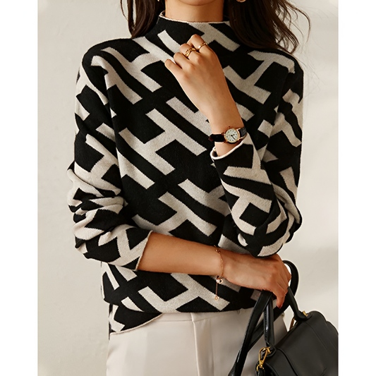 Dames trui – Modern ontwerp – Lange mouwen – Zachte stof