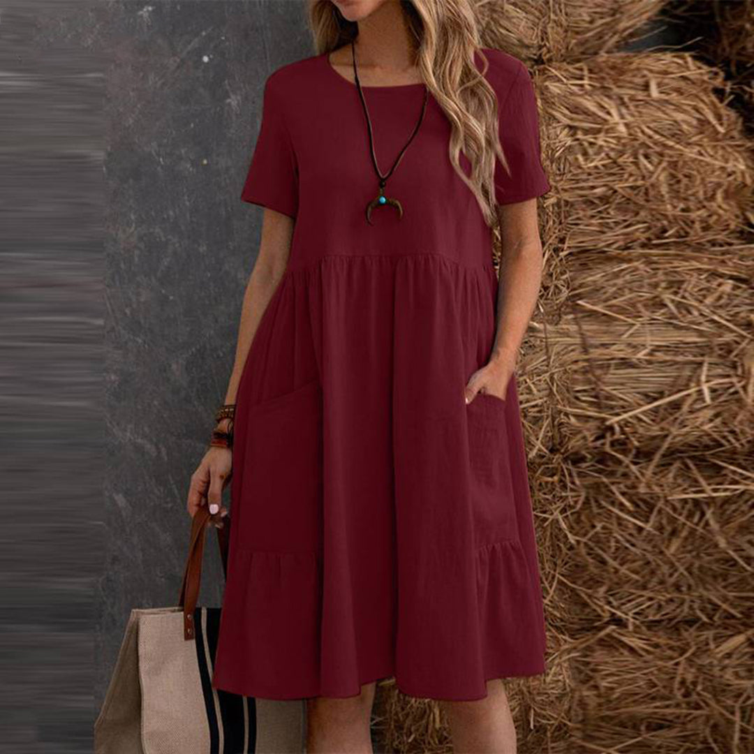 Dames zomerjurk – Zachte stof –Stijlvolle look – Veelzijdig te dragen