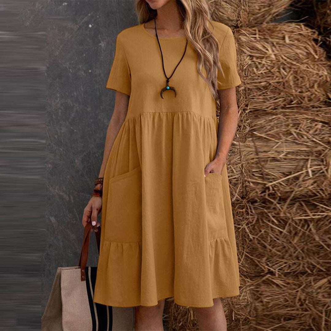Dames zomerjurk – Zachte stof –Stijlvolle look – Veelzijdig te dragen