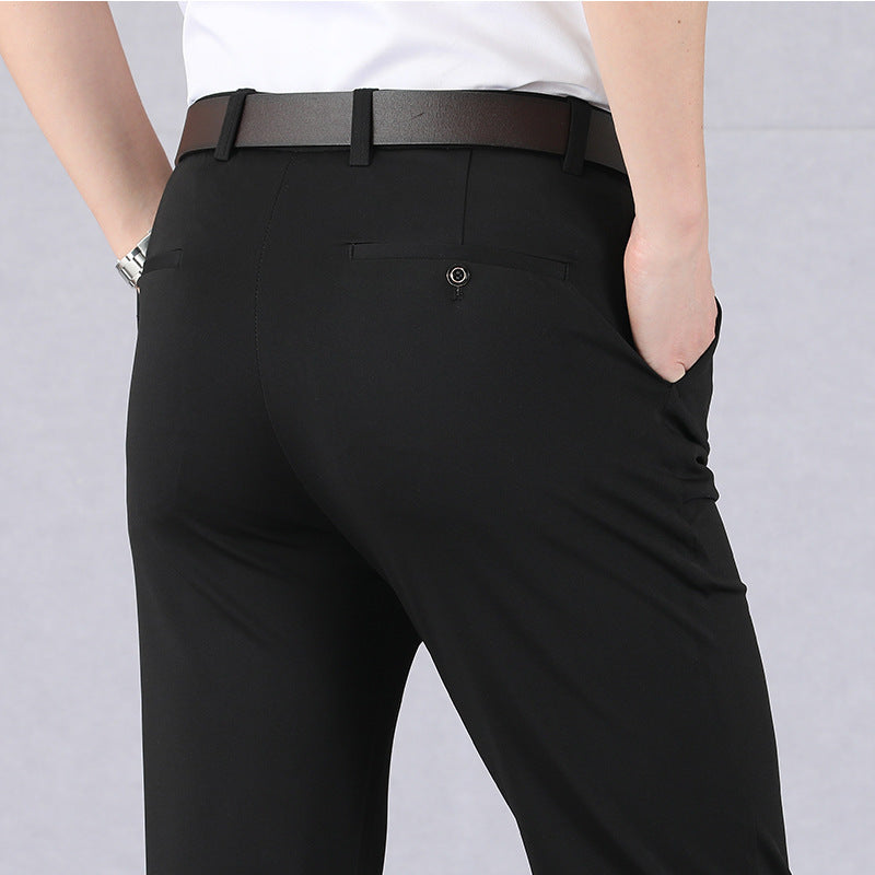 Heren stretchbroek – Elastische tailleband – Ademende stof – Duurzaam ontwerp